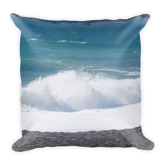 Ocean Waves Throw Pillow - TreasureNoni