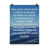Cesar Chavez Inspirational Poster - TreasureNoni