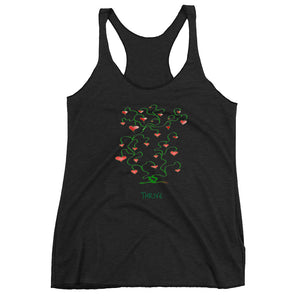 Tree of Life Thrive Women's Racerback Tank Graphic Design Yoga Shirt - TreasureNoni
