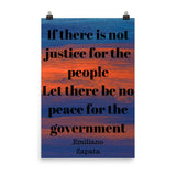 Inspirational Quote Mexican Revolutionary Emiliano Zapata Poster - TreasureNoni