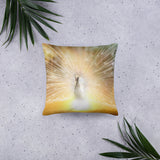 Peacock Decor, Peacock Feather Pillow, Peacock Decorative Throw Pillow - TreasureNoni