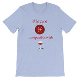 Zodiac Pisces Sign Compatibility Unisex T-Shirt - TreasureNoni