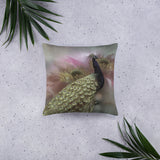 Peacock Throw Pillow, Peacock Design Throw Pillow, Peacock Home Decor - TreasureNoni
