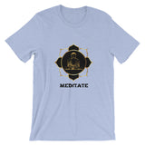 Buddha Meditate Short-Sleeve Unisex T-Shirt Meditation T-Shirt - TreasureNoni