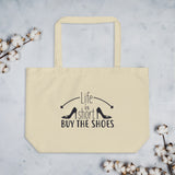 Shoe Lover Gift, Shoe Lover Gift Idea, Shopping Lover Gift, Gift Shoe Addict, Shoe Lover Tote, Shoe Lover Large Organic Tote Bag - TreasureNoni