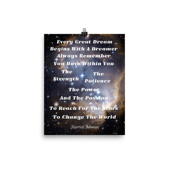 Harriet Tubman Inspirational Poster - TreasureNoni