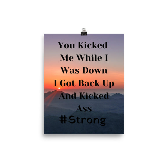 Affirmation Wall Art, Motivational Quote, Strength Quote Poster - TreasureNoni