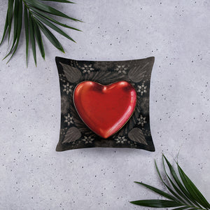 Heart Decorative Pillow, Heart Throw Pillow - TreasureNoni