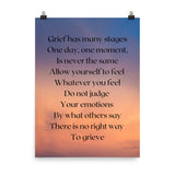 Loss Of A Loved One, Grief Quote, Strength Quote, Grief and Healing Poster - TreasureNoni