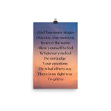 Loss Of A Loved One, Grief Quote, Strength Quote, Grief and Healing Poster - TreasureNoni