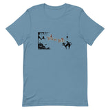 Trick or Treat Graphic Shirt, Black Cat Shirt, Halloween Short-Sleeve Unisex T-Shirt - TreasureNoni