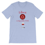 Zodiac Libra Sign Compatibility Unisex T-Shirt - TreasureNoni