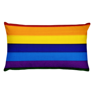 Rectangular Rainbow Pillow - TreasureNoni