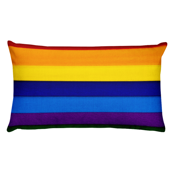 Rectangular Rainbow Pillow - TreasureNoni