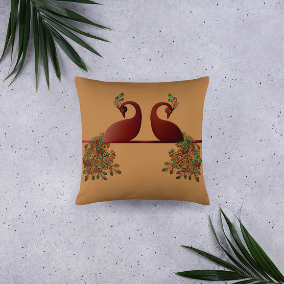 Peacock Decor, Peacock Feather Pillow, Peacock Decorative Throw Pillow - TreasureNoni