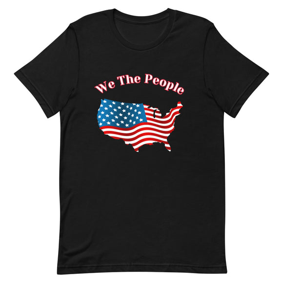 Patriotic Shirt, American Flag T-Shirt, 4th of July Short Sleeve Unisex T-shirt - TreasureNoni