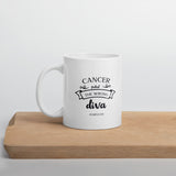 Cancer Picked The Wrong Diva #survivor Mug, Chemo Gift, Cancer Gift, Friend with Cancer, Chemo Survivor, Chemotherapy Gift, Cancer Support - TreasureNoni
