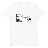 Trick or Treat Graphic Shirt, Black Cat Shirt, Halloween Short-Sleeve Unisex T-Shirt - TreasureNoni