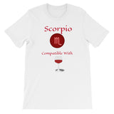 Zodiac Scorpio Sign Compatibility Unisex T-Shirt - TreasureNoni