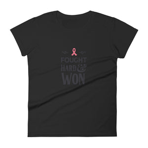 Breast Cancer Survivor, Breast Cancer Awareness, Pink Ribbon Women's short sleeve t-shirt - TreasureNoni