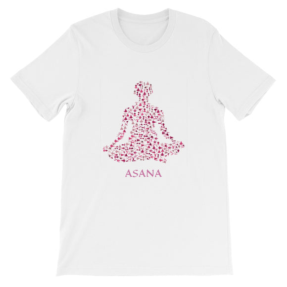 Yoga Pose Asana Short-Sleeve Unisex T-Shirt - TreasureNoni