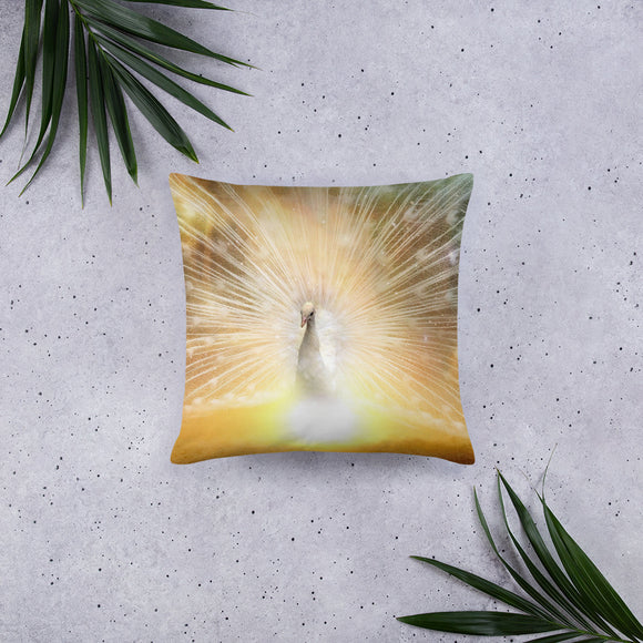 Peacock Decor, Peacock Feather Pillow, Peacock Decorative Throw Pillow - TreasureNoni