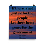 Inspirational Quote Mexican Revolutionary Emiliano Zapata Poster - TreasureNoni