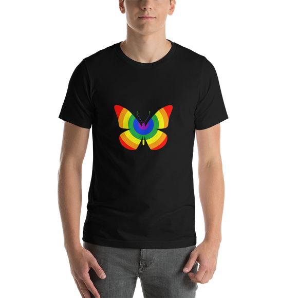 Rainbow Butterfly Unisex T-shirt - TreasureNoni
