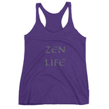 Zen Life Women's Racerback Tank Zen Workout Racerback Tank - TreasureNoni