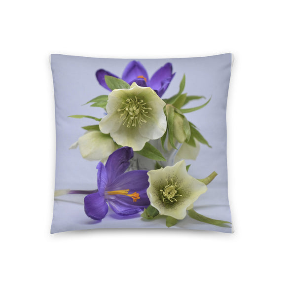 Floral Throw Pillow, Floral Decorative Pillow - TreasureNoni