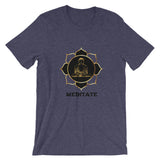 Buddha Meditate Short-Sleeve Unisex T-Shirt Meditation T-Shirt - TreasureNoni