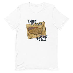 Patriotic 4th of July Shirt, 4th of July Graphic Tee, United We Stand Shirt, Patriotic Short-Sleeve Unisex T-Shirt - TreasureNoni