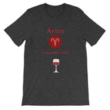 Zodiac Aries Sign Compatibility Unisex T-Shirt - TreasureNoni