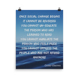 Cesar Chavez Inspirational Poster - TreasureNoni