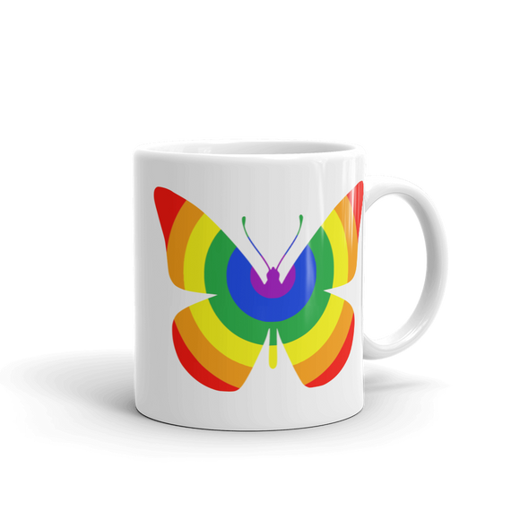 Rainbow Butterfly Mug - TreasureNoni