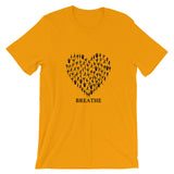 Yoga Heart Breathe Short-Sleeve Unisex T-Shirt - TreasureNoni