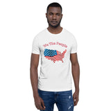 Patriotic Shirt, American Flag T-Shirt, 4th of July Short Sleeve Unisex T-shirt - TreasureNoni