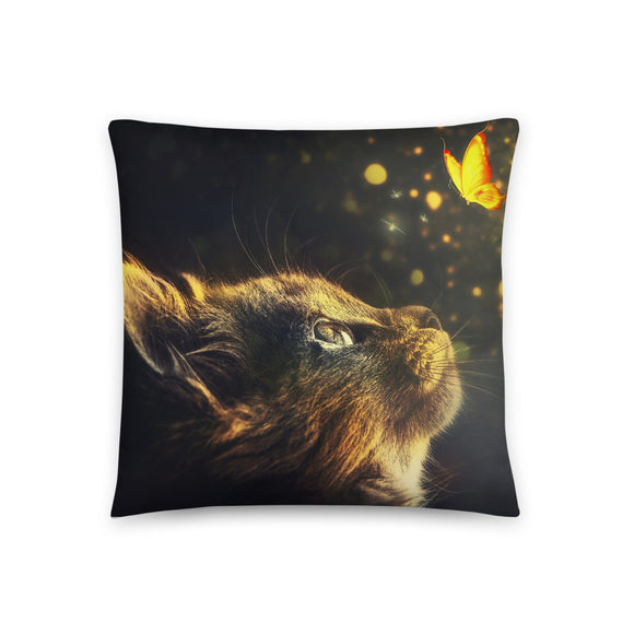 Cat Pillow, Cat Lover Throw Pillow, Cat Mom Gift - TreasureNoni
