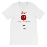 Zodiac Libra Sign Compatibility Unisex T-Shirt - TreasureNoni