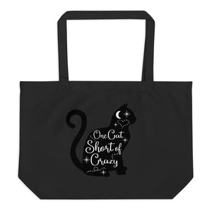 Cat Lover Tote Bag, Cat Mom Gift Large organic tote bag - TreasureNoni