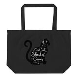 Cat Lover Tote Bag, Cat Mom Gift Large organic tote bag - TreasureNoni