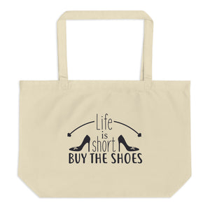 Shoe Lover Gift, Shoe Lover Gift Idea, Shopping Lover Gift, Gift Shoe Addict, Shoe Lover Tote, Shoe Lover Large Organic Tote Bag - TreasureNoni