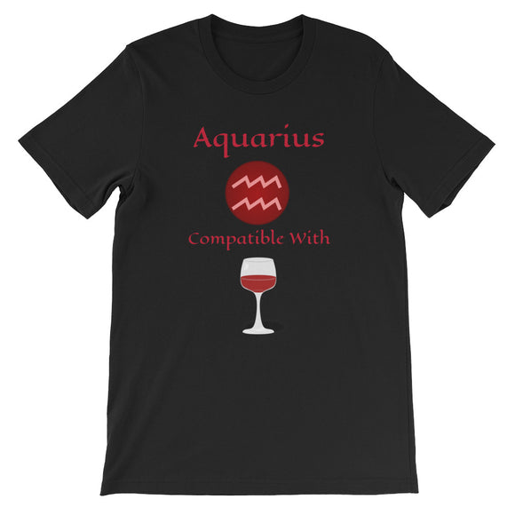 Zodiac Aquarius Sign Compatibility Unisex T-Shirt - TreasureNoni