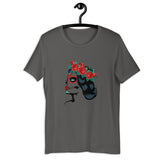 Day Of The Dead Fashion - Sugar Skull Flower Crown - Halloween Costume - Dia De Los Muertos - Fall Shirt - Unisex Graphic TeeShort-Sleeve Unisex T-Shirt