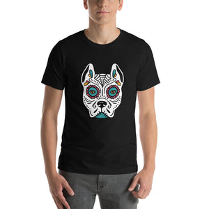 Day Of The Dead Dog, Dia De Los Muertos Dog, Day Of The Dead Dog Pitbull, Dia De Los Muertos Dog Pitbull, Dia De Los Muertos Perro Pitbull, Unisex T-Shirt