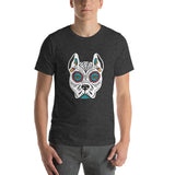 Day Of The Dead Dog, Dia De Los Muertos Dog, Day Of The Dead Dog Pitbull, Dia De Los Muertos Dog Pitbull, Dia De Los Muertos Perro Pitbull, Unisex T-Shirt