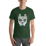 Day Of The Dead Dog, Dia De Los Muertos Dog, Day Of The Dead Dog Pitbull, Dia De Los Muertos Dog Pitbull, Dia De Los Muertos Perro Pitbull, Unisex T-Shirt