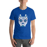 Day Of The Dead Dog, Dia De Los Muertos Dog, Day Of The Dead Dog Pitbull, Dia De Los Muertos Dog Pitbull, Dia De Los Muertos Perro Pitbull, Unisex T-Shirt