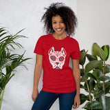 Day Of The Dead Dog, Dia De Los Muertos Dog, Day Of The Dead Dog Pitbull, Dia De Los Muertos Dog Pitbull, Dia De Los Muertos Perro Pitbull, Unisex T-Shirt