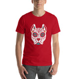 Day Of The Dead Dog, Dia De Los Muertos Dog, Day Of The Dead Dog Pitbull, Dia De Los Muertos Dog Pitbull, Dia De Los Muertos Perro Pitbull, Unisex T-Shirt